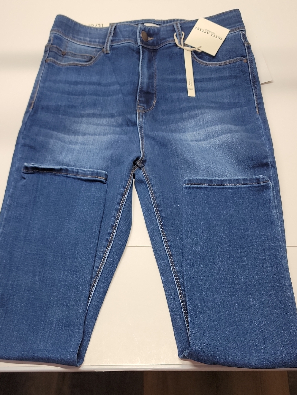 CURVE APPEAL NWT High-Rise Skinny Jeans - Union Blue - Picture 12 of 14